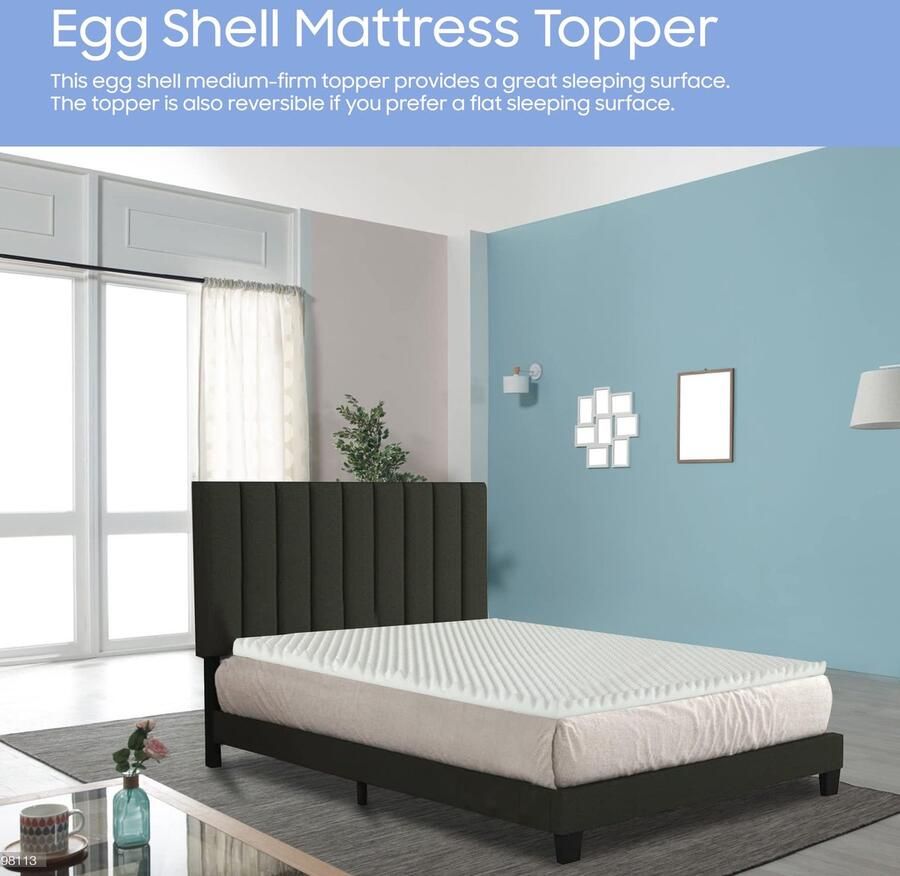 Senza Marchio Greaton Matrasbeschermer van schuim ademend 2 5 cm noppenschaal voor matrassen biedt ultiem comfort vermindert rugpijn perfecte lichaamsondersteuning behoudt de juiste