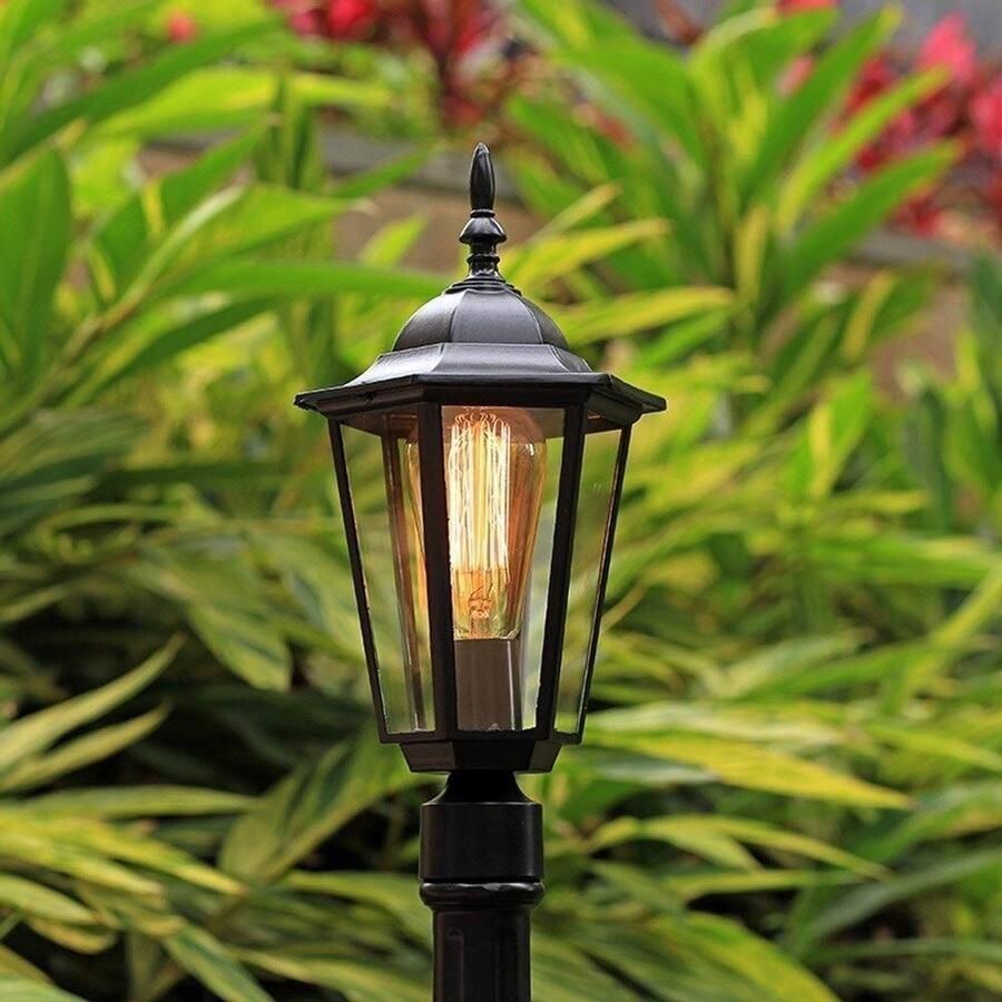 Senza Marchio GUOCC staand armatuur 80 cm Victoria Retro Pijler Licht Lamp Post Waterdichte Outdoor Straat Gazon E27 Aluminium Classic Outdoor Post Lantern Post Light Rainbestendig Antirust Garden Decking Column