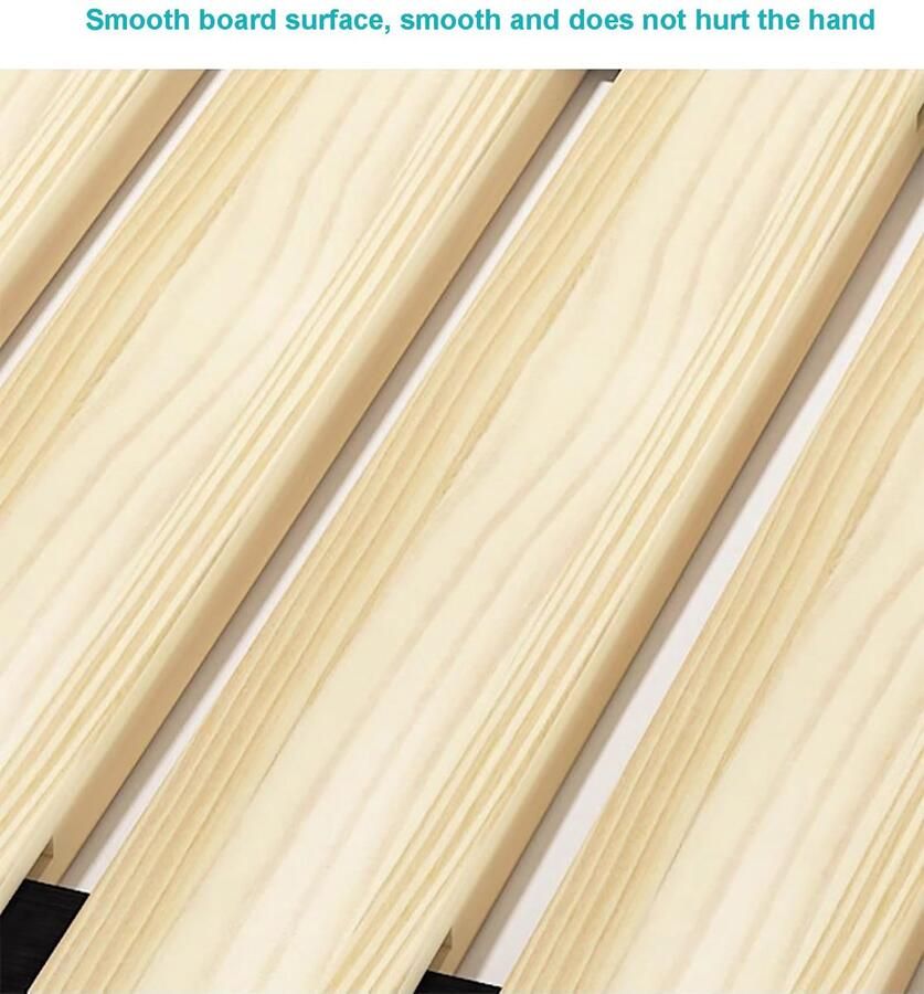 Senza Marchio Heavy Duty Bunkie Board Vervangende Latten Oprolbare Slaapmatras Bedframe Houten Latten Taillebeschermer Harde Plaat(31.5x74.8in 80x190cm)