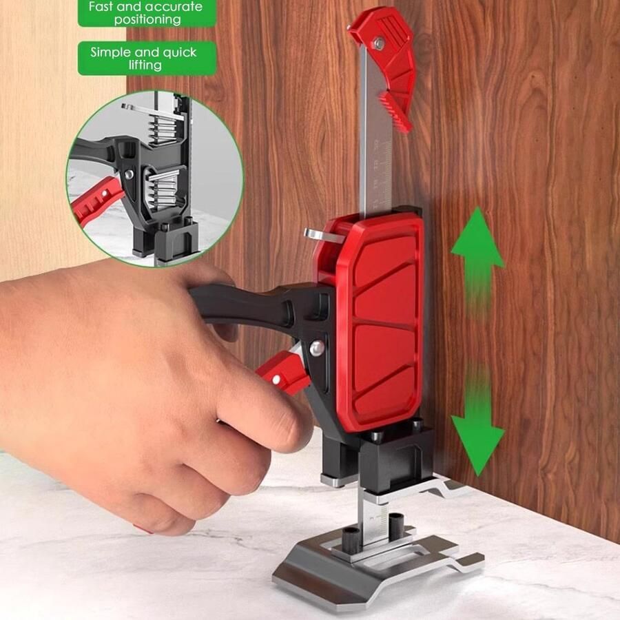Senza Marchio Heavy Duty Furniture Jack Cabinet Jack Lift Tool Woodworking Tools Labor Saving Jack 200kg Load-Bearing Arm Jack Hand Jack For Furniture Installation Tools Lifting Tool For Cabinet