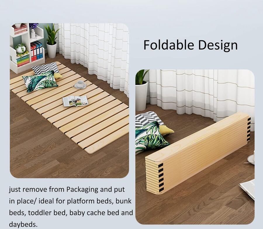 Senza Marchio Heavy Duty Vouwbed Boards voor Onder Matras Bunkie Lamellen voor Twin Queen King Full Size Bedden Ondersteunt Platform Bedden Box Springs Dagbedden Banken 200KG Laadvermogen