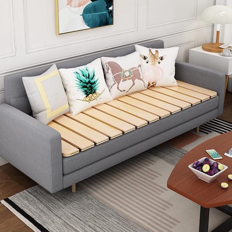 Senza Marchio Heavy Duty Vouwbed Boards voor Platform Bedden Twin Queen King Full Size Bunkie Lamellen voor Extra Ondersteuning Ideaal voor Boxspring Dagbedden Bank Massief Houten Constructie 200KG Gewicht