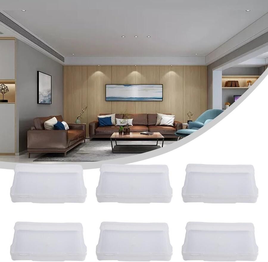 Senza Marchio HEIBTENY Foto-opbergdozen 13 x 18 cm transparante opbergdoos foto- en knutselorganizer fotohoesjes (6 stuks)