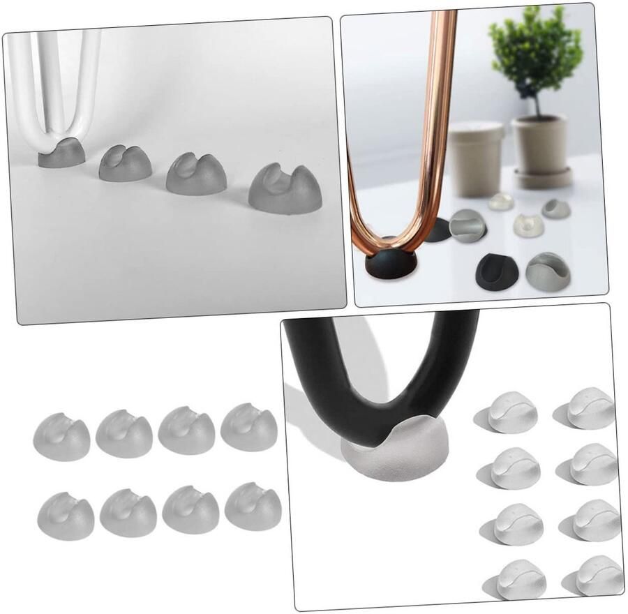 Senza Marchio HEMOTON 8Pcs Stoel Voetbeschermer Siliconen Haar Voeten Tafelpoot Covers Op Vloeren Stoelpootbeschermers Rubber Beenbeschermers Cake Tester Voor Bakken Stoelpoot Cover Meubels