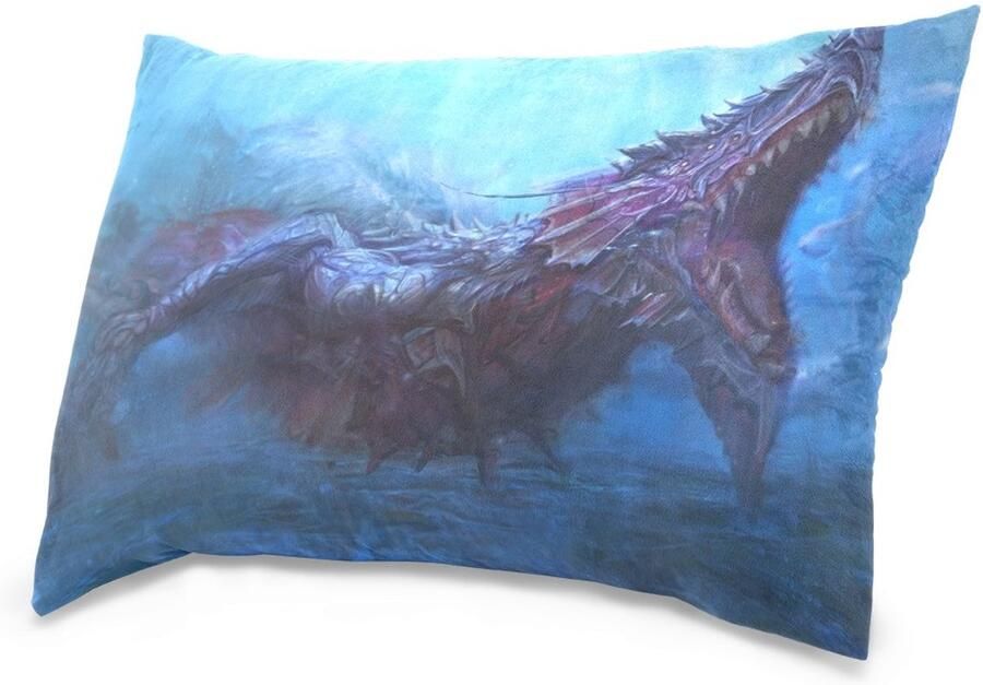 Senza Marchio hengpai Monster Kussenslopen Katoen Fluweel Decoratief Blauw Kussensloop voor Bank Beddengoed