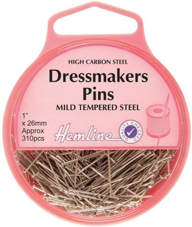 Senza Marchio High-Q ALLE TYPE PINS Roestvrij Twist Glas Messing Nikkel Staal Korte Lange Quilting Bruids 315 stks 26mm DRESSMAKERS PINS H700 (Pack 1)