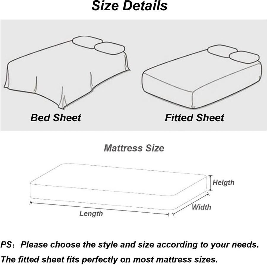 Senza Marchio Homxi Hoeslaken voor boxspring elastische effen hoeslakens met ruitpatroon blauw