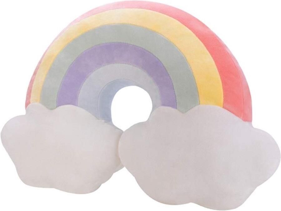 Senza Marchio HOUMEL Ster kussen nachtkastje Wolken regenboog Vorm kussen Kussens Kussen Zachte Lumbale Terug Kussen voor Bed Bank Creatieve Home Decoraties 271 (Kleur: Wit)