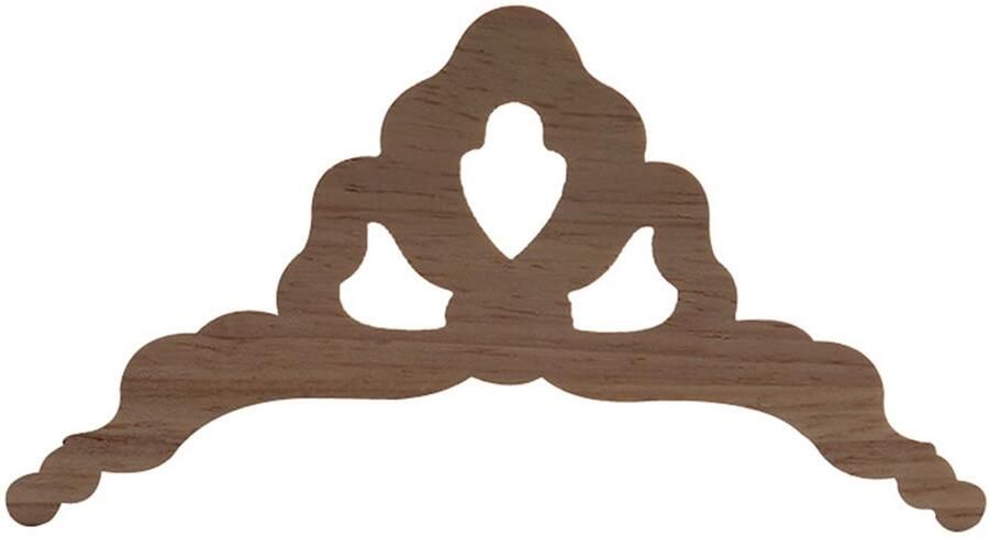 Senza Marchio Hout Applique Hout Decal Onlay Hout Beeldjes Ornamental Europese Lange Grote Bladeren Rose Rubber Hout Hoekdeuren Kast A63-4 4PCS