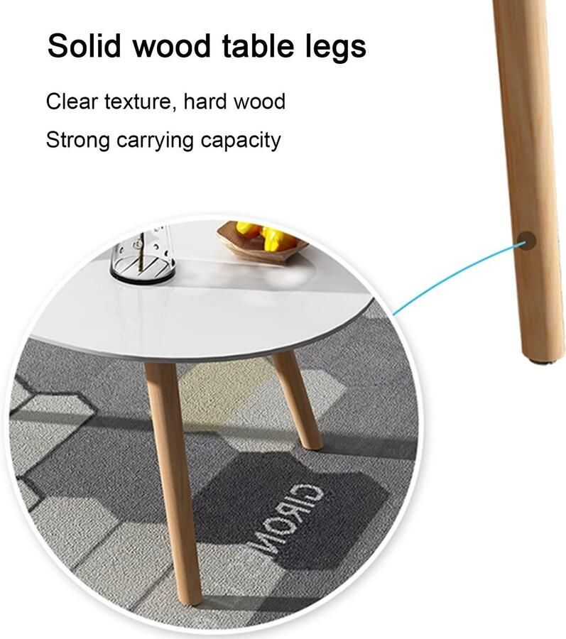 Senza Marchio Houten Nesting Coffee Table Minimalistische Sofa Bijzettafels Set Van 2 Moderne Nesting Table Side End Table Voor Kleine Ruimtes Eenvoudige Montage Voor Woonkamer Slaapkamer Kantoor (Kleur: Gri