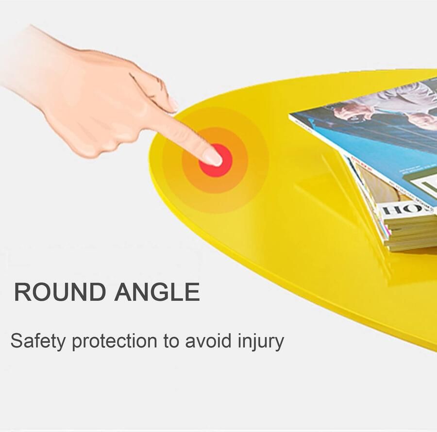 Senza Marchio Houten Nesting Salontafel Minimalistische Sofa Side Tables Set van 2 Moderne Nesting Table Side End Table voor kleine ruimtes Eenvoudige montage voor Woonkamer Slaapkamer Kantoor