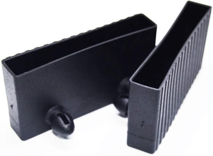 Senza Marchio Husseinbolt Nieuwe vervanging 60-64mm zijrail bed latten houders caps (Model B End) voor enkele dubbele king en queen size bedden frame (Pack van 24 caps)