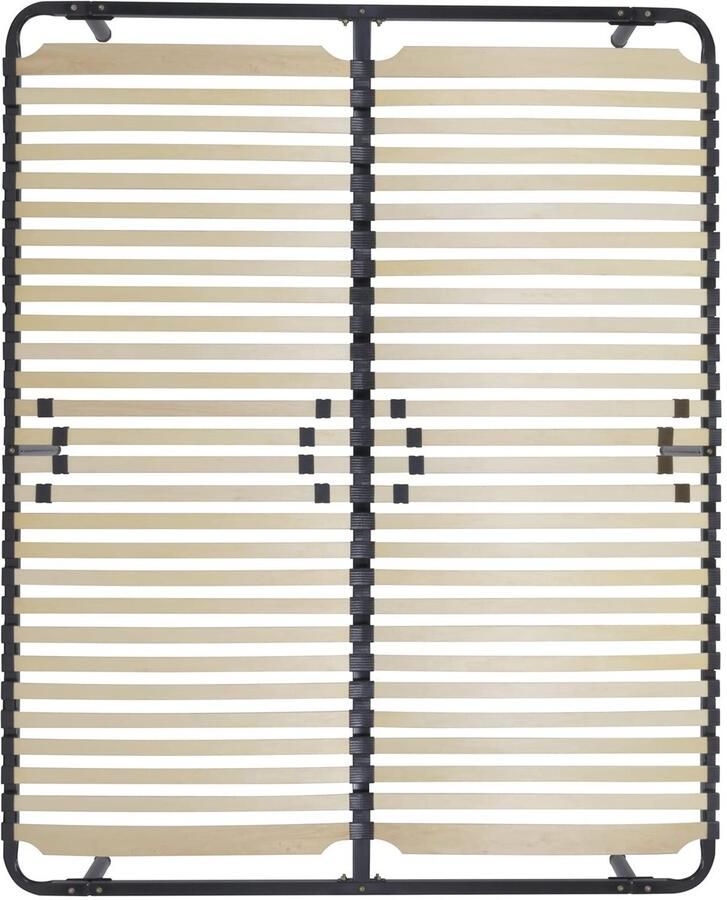 Senza Marchio i-flair Metalen bed lattenbodem 140 x 200 cm logeerbed op poten met opbergruimte lattenframe Ergo IF12 geschikt voor alle matrassen en bedden