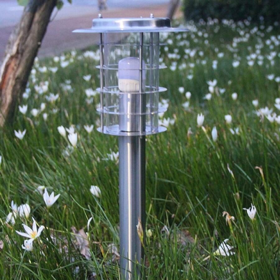 Senza Marchio IIFAS Tuinlamp IP65 Outdoor Rvs Gazon Lamp Decoratieve Landschap Terrassen Park Ingangen Decking Patio Buiten Post Pijler Lantaarn Waterdichte E27 Edison Stadion