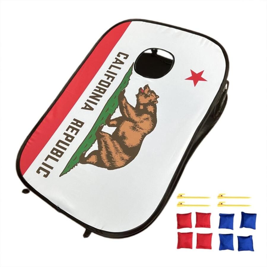 Senza Marchio Imtrub Zitzak Toss-spel voor kinderen Zitzak-toss-spel voor kinderen Speelgoed gooien met 8 zitzakken Draagbare Cornhole-spelset voor volwassenen en kinderen speelgoed in de achtertuin op het