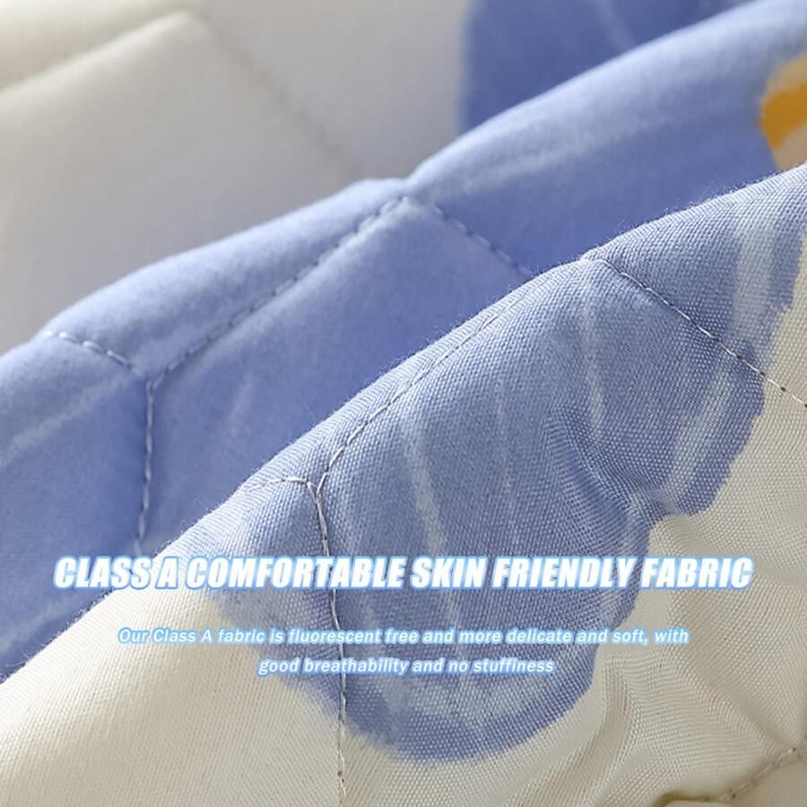 Senza Marchio JIANINGHOME Getailleerde bedhoes matras 150 x 200 matrasbeschermer sprei stofdicht gewatteerd dikker warm bedlaken sprei wasbaar reliëf pad thuis textiel