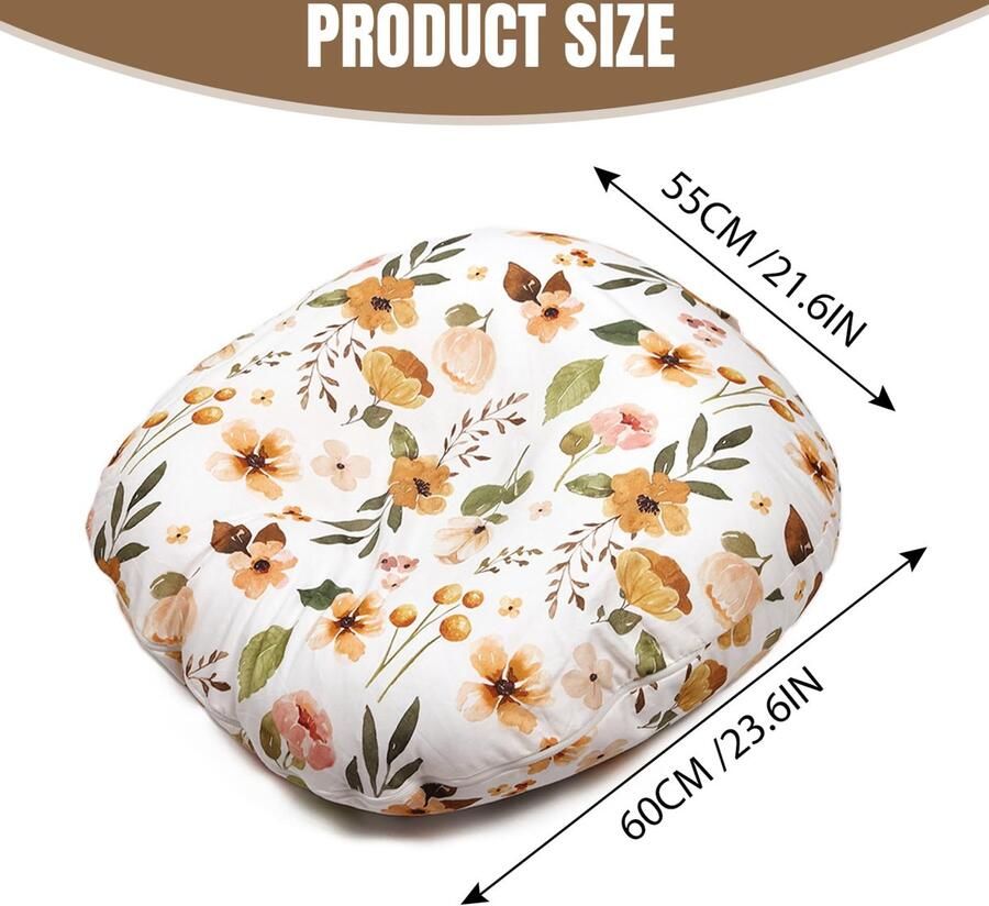 Senza Marchio Joygoodta Nest Sleeper Kussen Baby Zachte Katoenen Cover Pasgeboren Lounger Verwijderbare Baby Ligstoel Kussen voor Pasgeborenen Schattig Bloemenpatroon Pasgeboren Kussen Baby Ligstoel Kussen voor