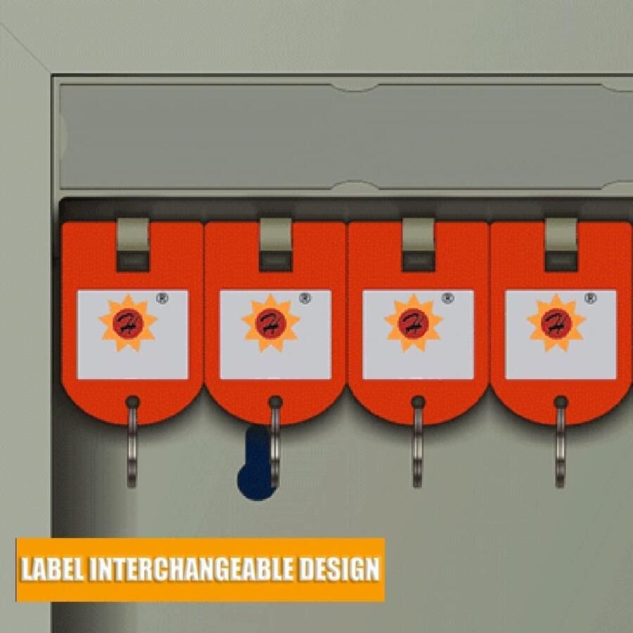 Senza Marchio Key Lock Key Cabinet Lock Box Wall Mount Key Management Box voor sleutelbeheer Gebruik door valets hotels autodealers (Kleur: Zilver Maat: 24) (Zilver 120)