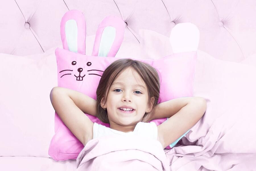 Senza Marchio kinder Fluff kussen en pillowcase-hoofdkussen van 233T Katoen & dons alternatieve vulling voor baby bed rug nek kussen kussens voor bed kussen voor bank nek -zwangerschap kussen kussens -Roze
