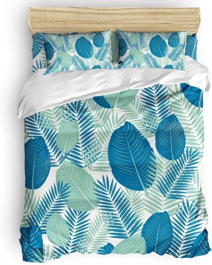 Senza Marchio KLJFIGUT Beddengoed tweepersoonsbed set blad zachte microfiber dekbedovertrek sets tweepersoons voor tieners volwassenen gemakkelijk te onderhouden dekbedovertrekken met ritssluiting + 2 kussenslopen