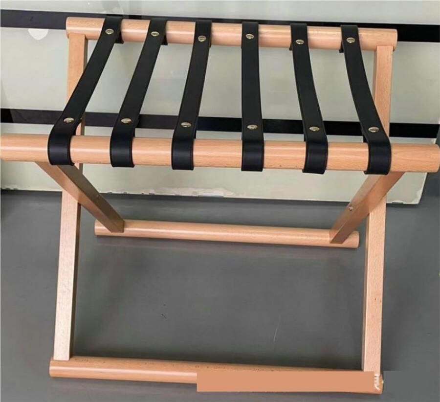 Senza Marchio Kofferstandaard Kofferhouder Kofferrek Opvouwbare Kofferstandaard Beukenhout Bagagerek Hotelkamer Slaapkamer Bagagerek Bagageplank Kofferkruk