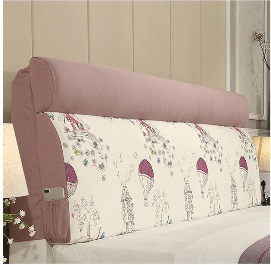 Senza Marchio Kussens JXQ Headboard Soft Pack Bedside Double Bed Soft Pack Bed rugleuning kussensloop creatieve hoofdsteun verwijderbaar en wasbaar - Foto 2