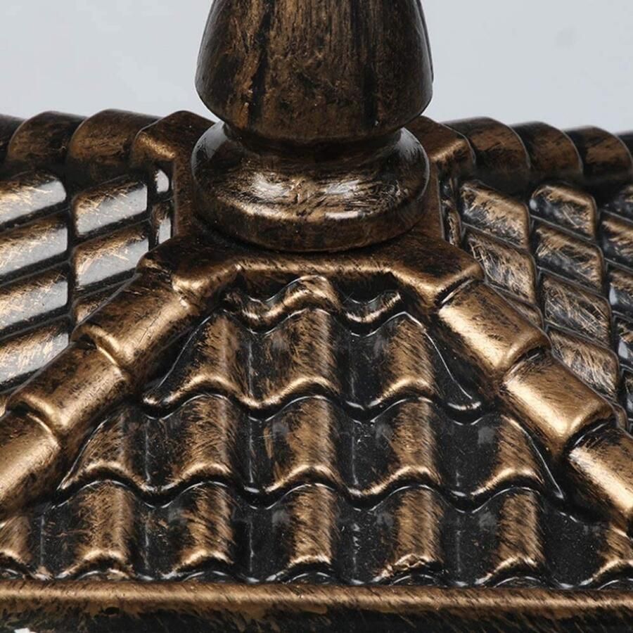 Senza Marchio KVIFO staand armatuur Vierkante zonnekolom Patio Lantaarn Buiten Post Pijler Licht Decking Tuin Terras Deur Courtyard Landschap Gazon Lamp Waterdicht IP65 Décor Exterior Post Pillar Lantern Light Tuin