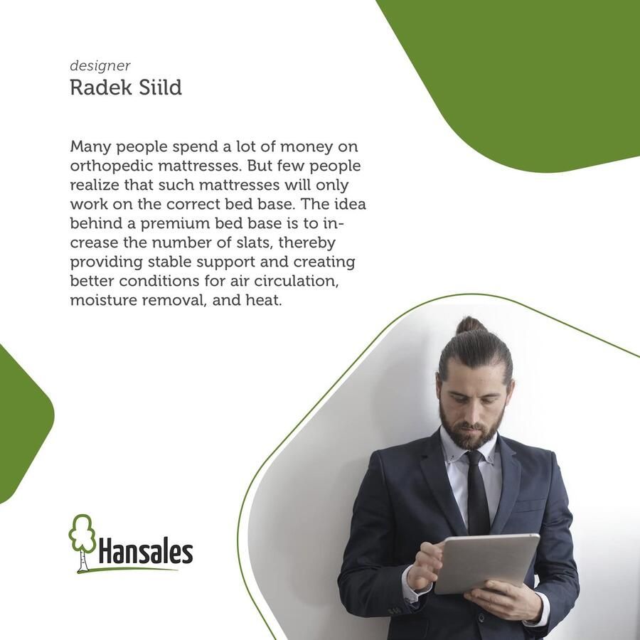 Senza Marchio Lattenbodem 140 x 200 cm 25 latten weerstand tot 300 kg Lattenbodem zonder onderstel Extra Sterk Massief Berken FSC Hout Matrasbodem Voor Bedframe Bedbodem Stapelbed 140 x 160 180 190 200