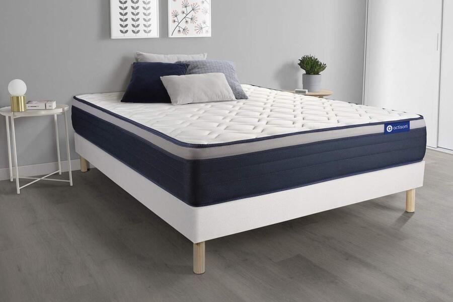 Senza Marchio Lattenbodem en Actimemo max matras 140x200cm matrasdikte : 26 cm traagschuim stevig 7 comfortzones