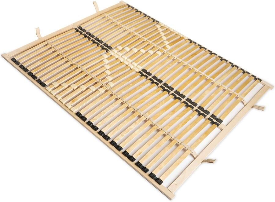 Senza Marchio Lattenbodem professioneel frame slim 160 x 200 cm voor bed I hoogwaardig bedframe 56 gebogen berken I lattenbodems houten latten inklapbaar bestemd voor veer- en schuimmatrassen. (DUAL 160 x 200)