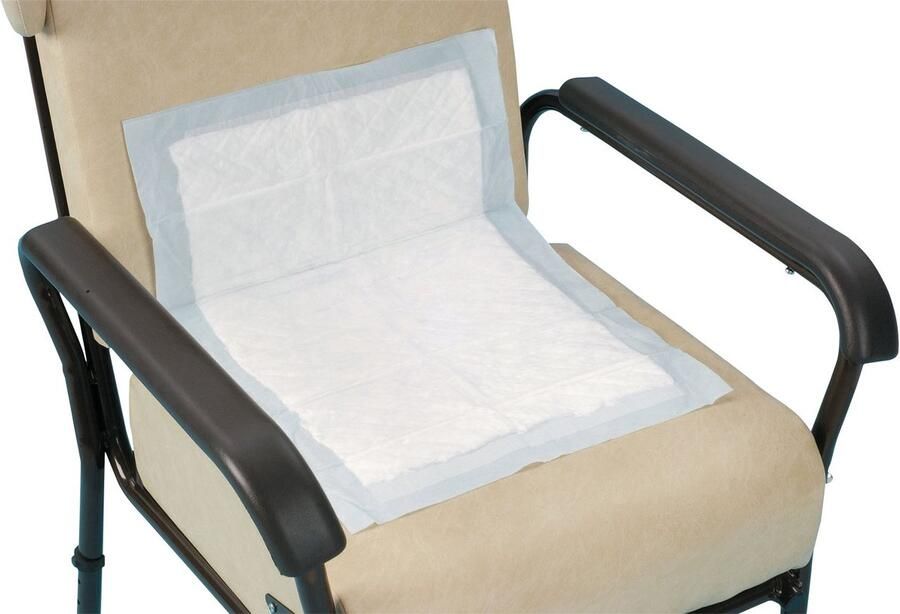 Senza Marchio Lilbed klassieke bed- en stoelbescherming voor eenmalig gebruik 60 cm x 75 cm extra absorptievermogen verpakking 35 wegwerpbedpads met waterdichte beschermdragers voor lekpreventie incontinentie absorberende pad