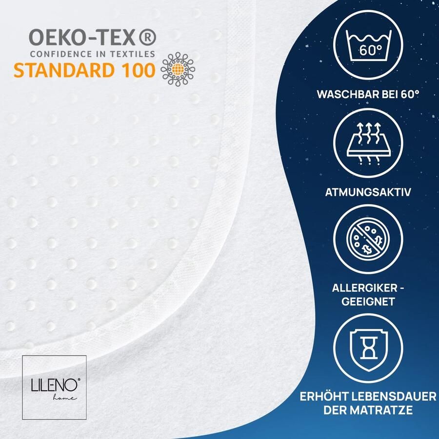 Senza Marchio LILENO HOME Matrasonderlegger 90 x 200 cm lattenbodem matrasbeschermer met noppen antislipmat voor matras en boxspringbed antislip lattenbodembescherming door matrassen onderlegger