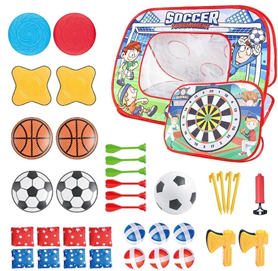 Senza Marchio lisutupode Cornhole-spelset voor kinderen zitzak gooien voor kinderen Herbruikbare zitzak Cornhole Kit voor kinderen Multifunctioneel buitenspeelgoed voor kinderen interactief over het spel