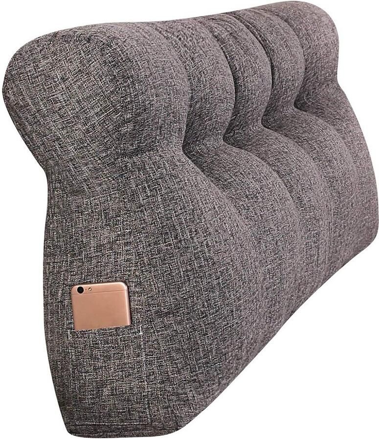 Senza Marchio LSRRYD Uitneembare Bedzijde rugkussens Lezen Kussen Slaapbank bed Gestoffeerde Headboard Zachte Tatami Dubbele Grote Lumbar ondersteuning kussen - Foto 2