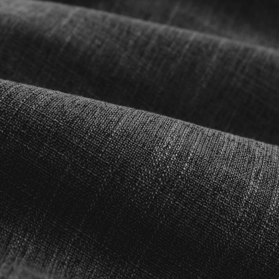 Senza Marchio Lumaland Indoor linnen zitzak driehoekige comfortabele zitzak voor binnen 370 l vulling 150 x 100 x 100 cm linnenlook en feel donkergrijs