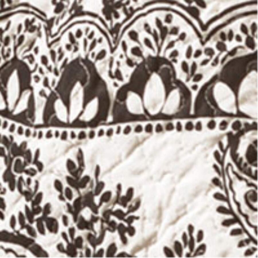 Senza Marchio Lush Decor 3-delige beddengoedset Aubree voor tweepersoonsbedden (Queensize) antraciet