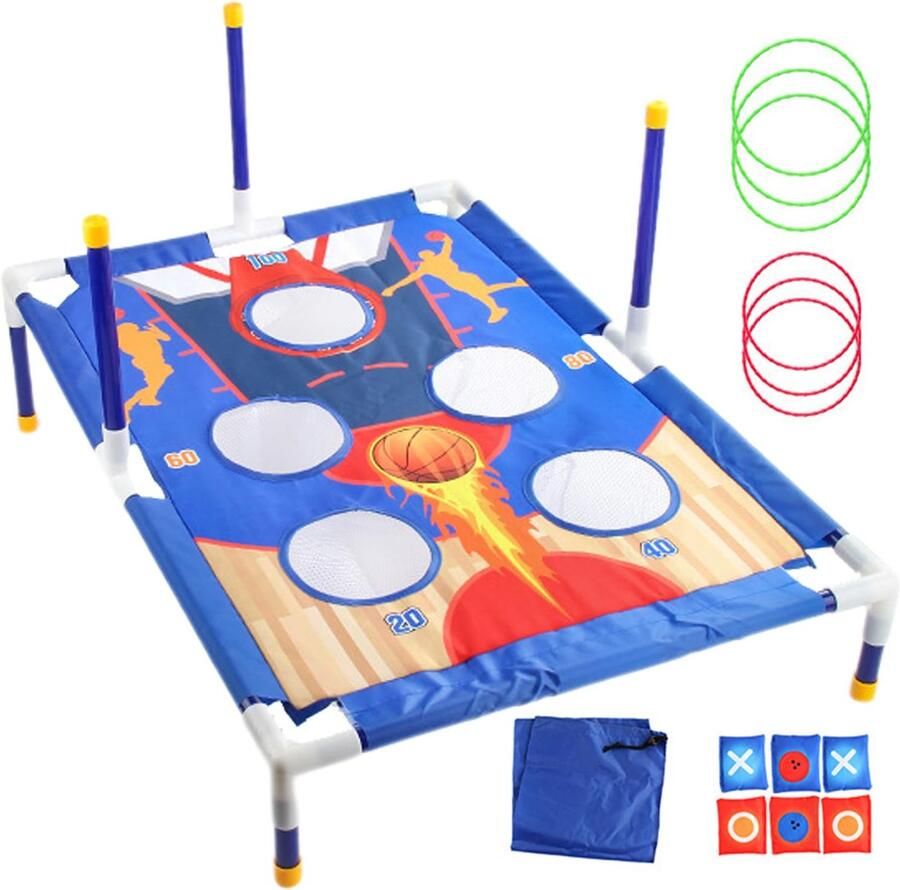Senza Marchio lyanny Bean Bag Toss Cornhole Set grappig outdoorspeelgoed voor kinderen zakgooien interactief zitzak-werpspel maïsgatspelletjes voor kinderen gezinnen binnen volwassenen