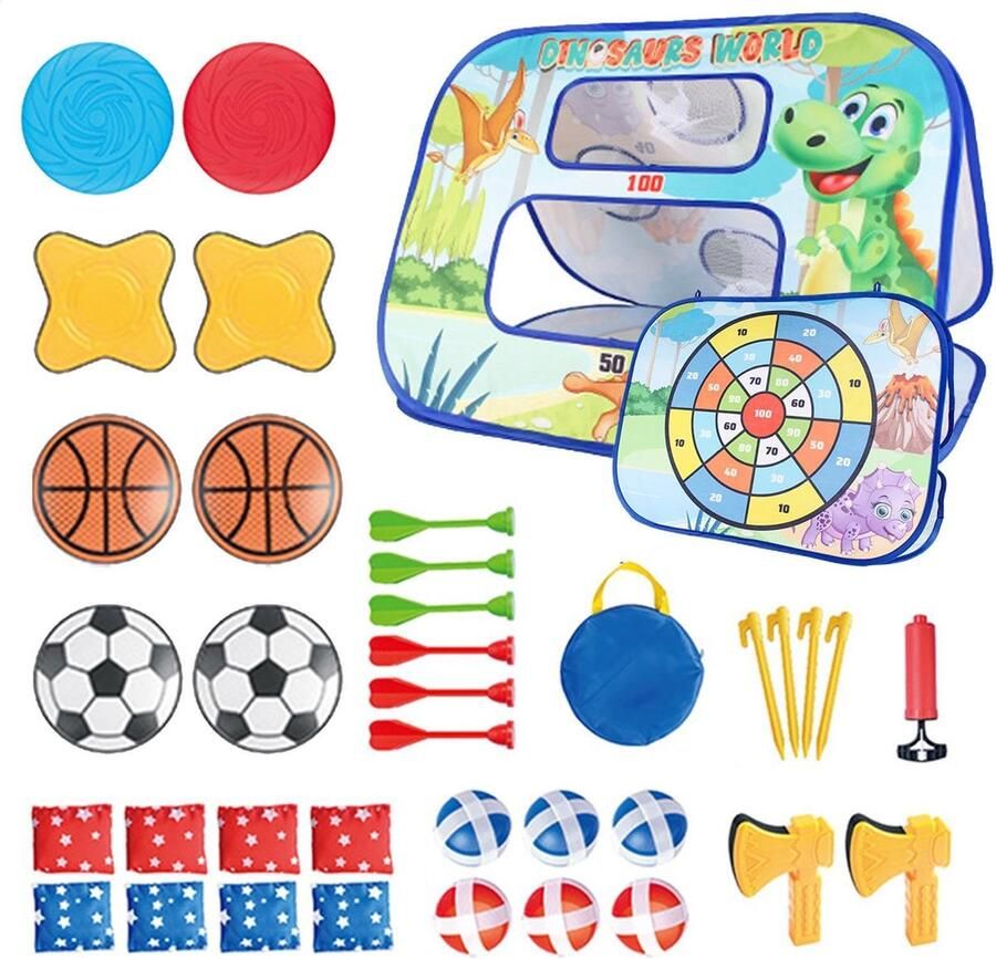 Senza Marchio lyanny Zitzak-werpspel voor kinderen zitzak-werpspel herbruikbare zitzak voor kinderen cornhole-set interactief across-spel cornhole-plankset kinderspeelgoed voor buiten voor gazon