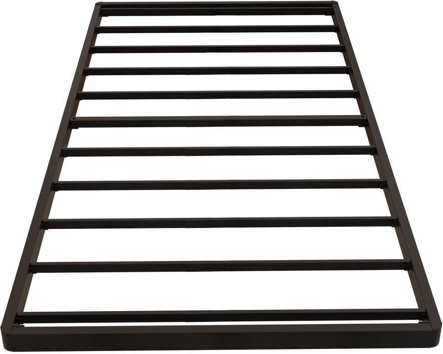 Senza Marchio Maenizi Twin Boxspring 6 5 cm laag profiel zware metalen boxspring bedbodem bunkie board matrasstichting eenvoudige montage geluidsvrij zwart