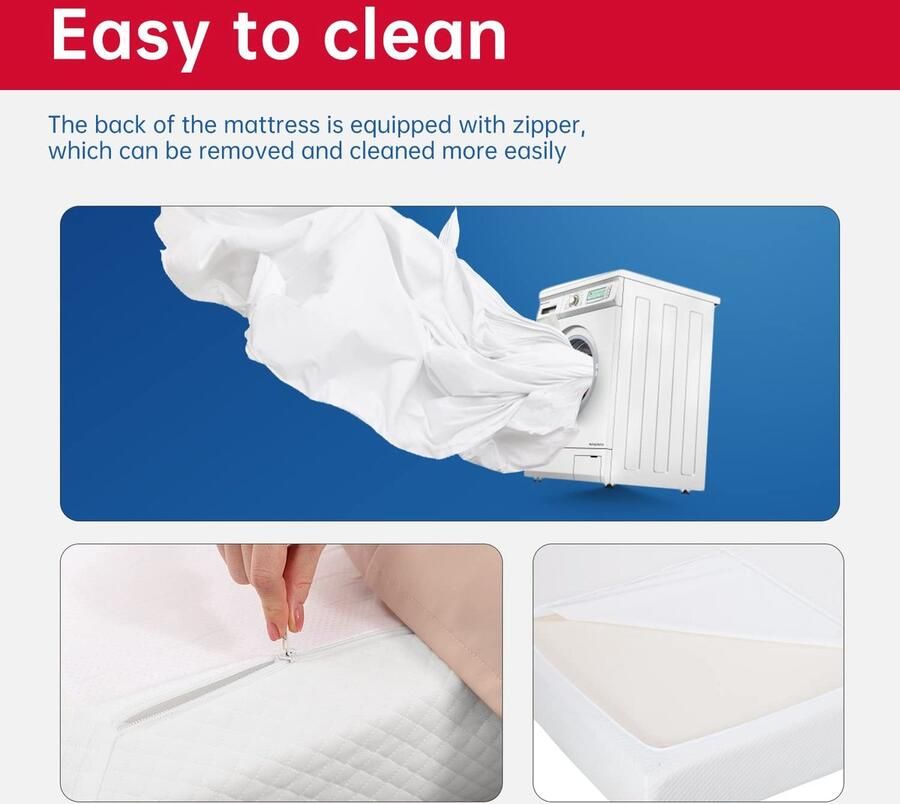 Senza Marchio Matras 8 Gel Memory Foam Matras voor koele slaap en drukverlichting Medium stevige matrassen CertiPUR-US gecertificeerd Bed-in-een-doos drukverlichting Queen King Twin Full (Tweepersoons 2 aparte bedden)