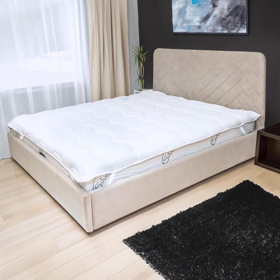 Senza Marchio Matrasbeschermer 90x200 Matrassentopper Matrasbeschermer Onderbed Matrasbescherming Bed Matrastopper Antihuisstofmijt Matrasonderlegger Bedbeschermer 90 x 200 cm