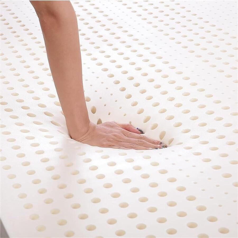 Senza Marchio Matrastopper van 100% natuurlijke latex comfortabel en traagschuim hypoallergeen en milieuvriendelijk tweepersoonsbed (39 x 79 inch)