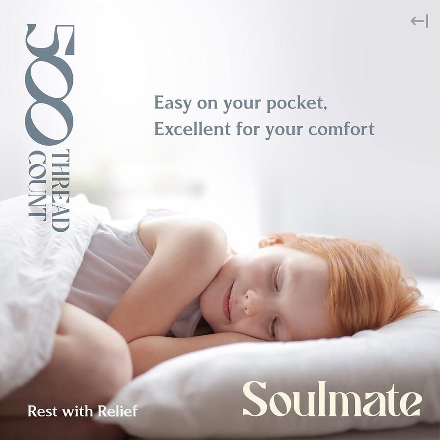 Senza Marchio Mayfair Linen 100% Katoen Bedlakens Bloemen Blauw Kingsize Bedrukt Lakenset Hotel Luxe 500TC Satijn Weave Lakens Diepe Zakken Ademende & Koelende Lakens voor Kingsize Bed