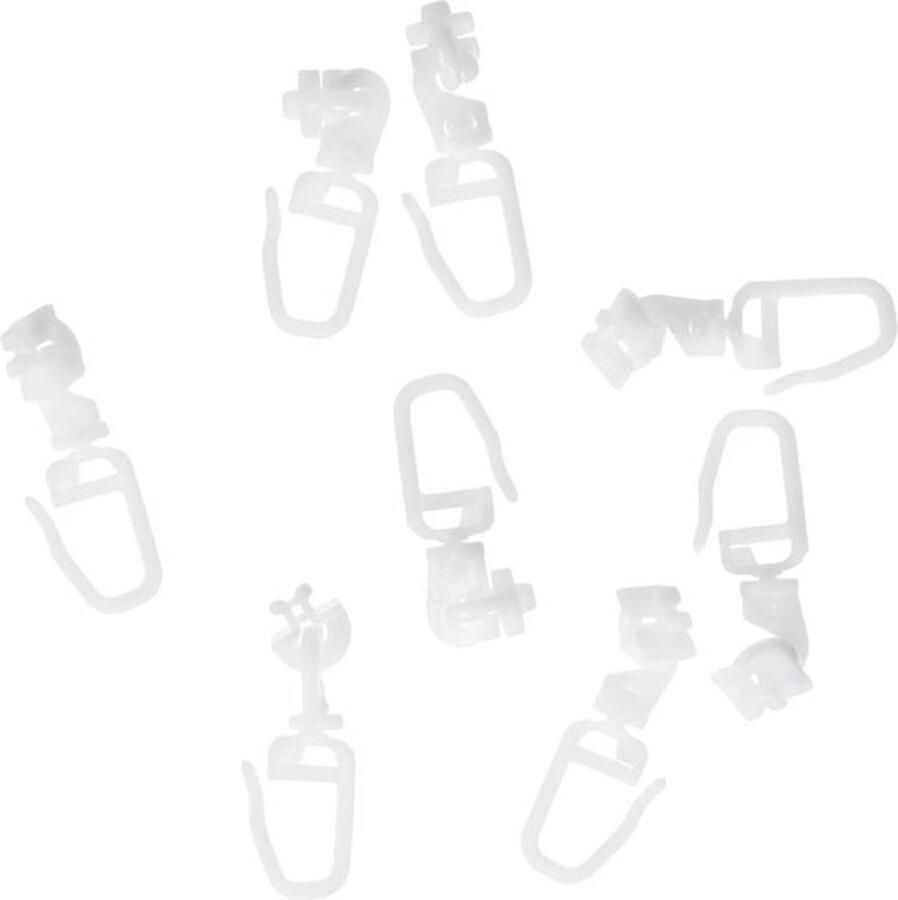 Senza Marchio Metalen Kledingrek met Dubbele Stang 125.5x164.5cm Vrijstaand Kledingrek met Dubbele Bodemplank aan de Zijkant 4-Haken 3 Planken Multifunctioneel ClothesRack Wit