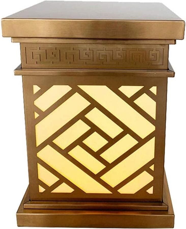 Senza Marchio MFLASMF Chinese Eenvoud Lamp Post Lichtpunt Villa Tuin Binnenplaats Lichten Park Hek Outdoor Licht Lamp Creatieve Metalen Outdoor Post Lantaarn Gemeenschap Straat Energiebesparende Lamp