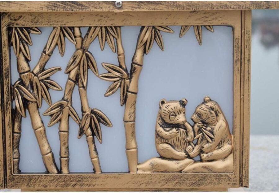 Senza Marchio MFLASMF Chinese Eenvoud Lamp Post Lichtpunt Zonnedecoratie Binnenplaats Lichten Villa Fence Outdoor Licht Lamp Tuin View Outdoor Post Lantaarn Hotel Verlichting Energiebesparende Lamp (Maat