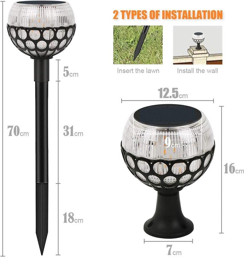 Senza Marchio MFLASMF Eenvoud Lamp Post Lichtpunt Waterdicht En Stofdicht Binnenplaats Lichten Creatieve Vorm Outdoor Licht Lamp Veranda Decoratie Outdoor Post Lantaarn Park Straat Energiebesparende Lamp