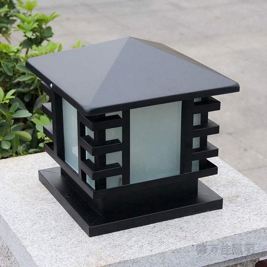 Senza Marchio MFLASMF Eenvoudige Decoratie Lamp Post Lichtpunt Tuin Decoratie Binnenplaats Lichten Park Landschap Outdoor Licht Lamp Gemeenschap Veranda Outdoor Post Lantaarn Waterdicht En Dustpoof Energie S