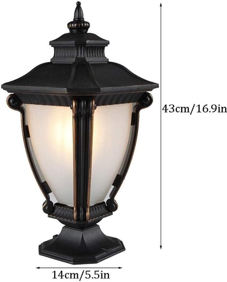 Senza Marchio MFLASMF Europese Eenvoud Lamp Post Lichtpunt Moderne Decoratie Binnenplaats Lichten Thuis Villa Outdoor Licht Lamp Gemeenschap Veranda Outdoor Post Lantaarn Park Verlichting Energiebesparende Lamp