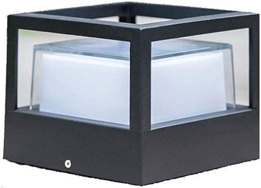 Senza Marchio MFLASMF Metalen Decoratie Lamp Post Lichtpunt Tuin Uitzicht Binnenplaats Lichten Gemeenschap Veranda Outdoor Licht Lamp Villa Fence Outdoor Post Lantaarn Industriële Stijl Energiebesparende Lamp (Maat - Foto 2